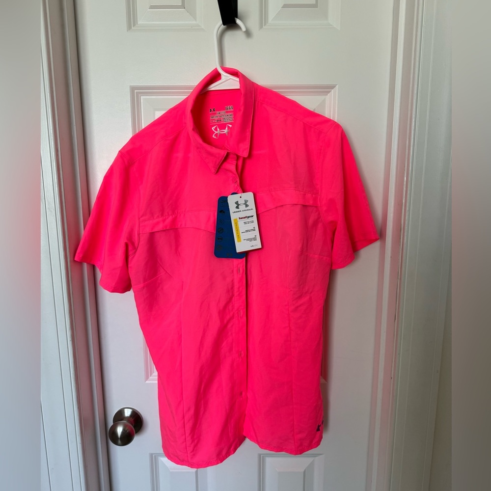 Women’s full button down HEAT GEAR